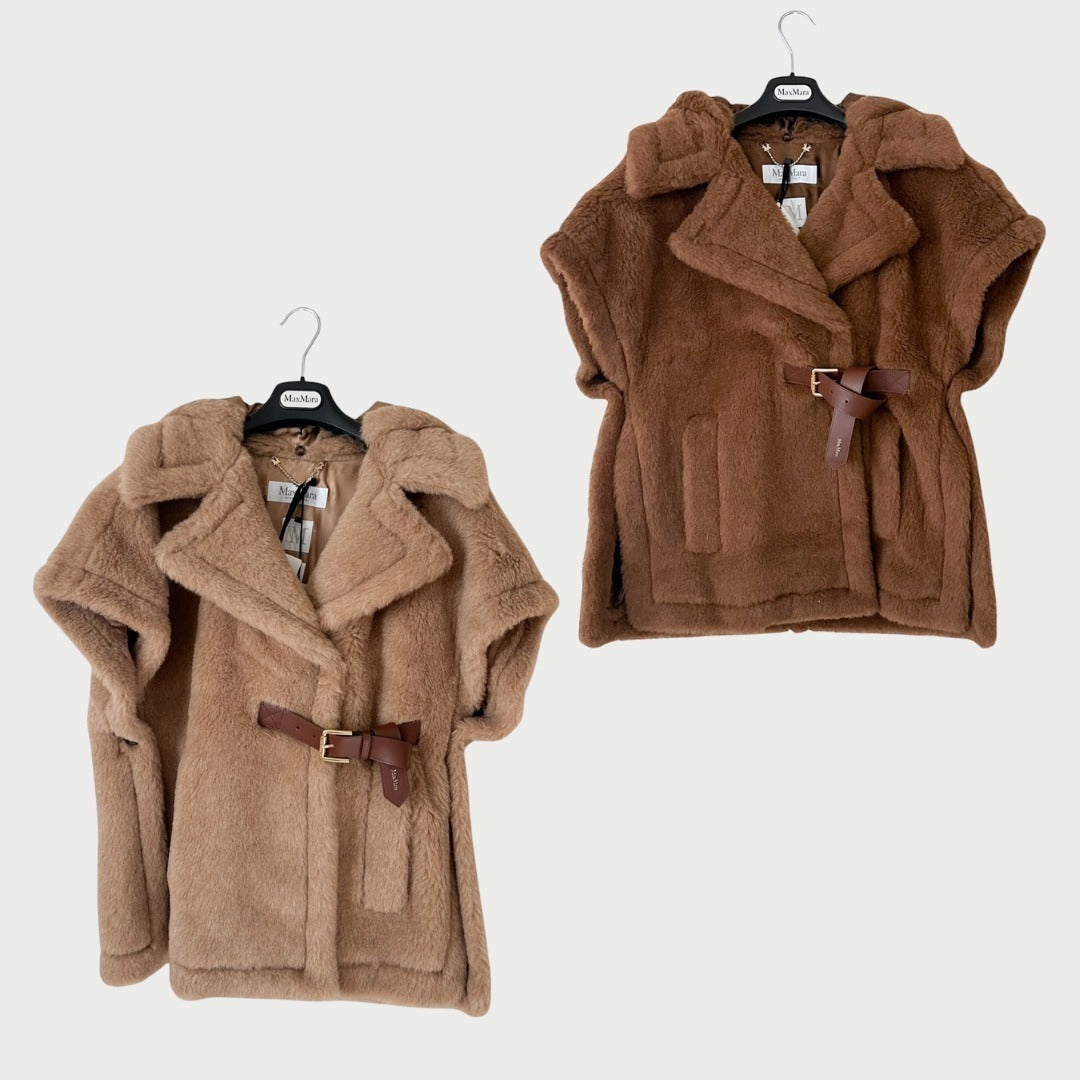 ＜MAX MARA ＞  LANOSO4 テディベアケープ