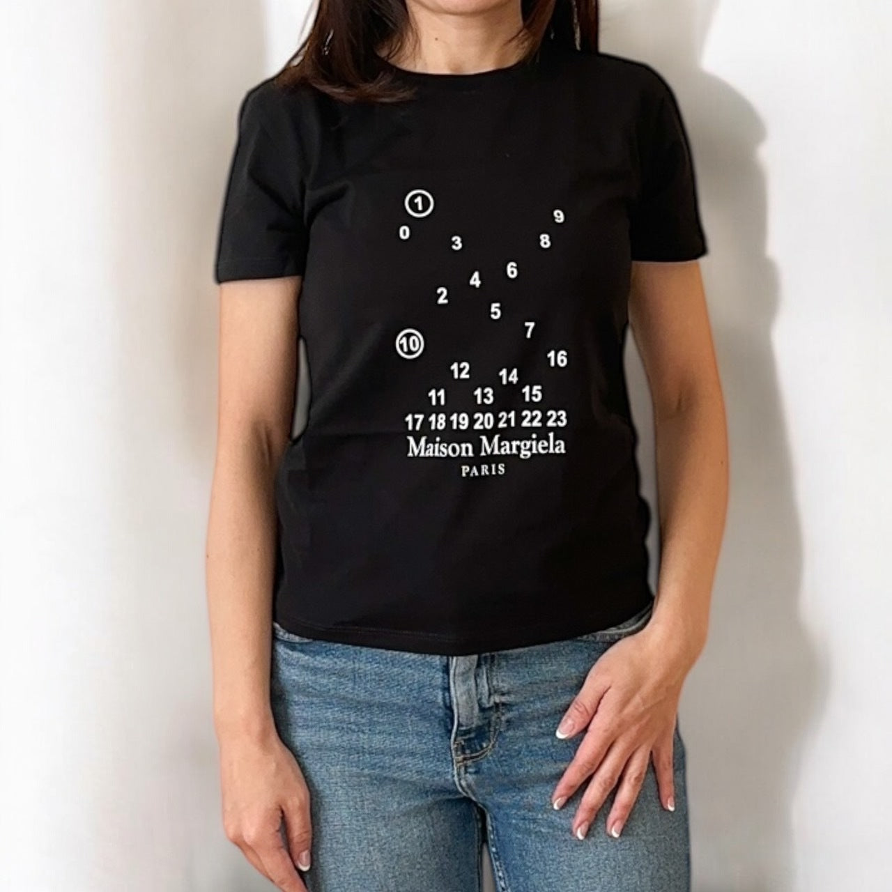 ＜Maison Margiela＞ナンバリングコットン Tシャツ