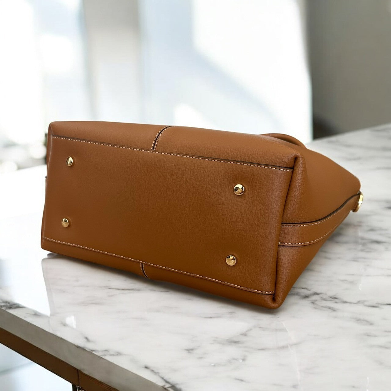 ＜TOD'S＞レザー ショッピング トート バッグ スモール