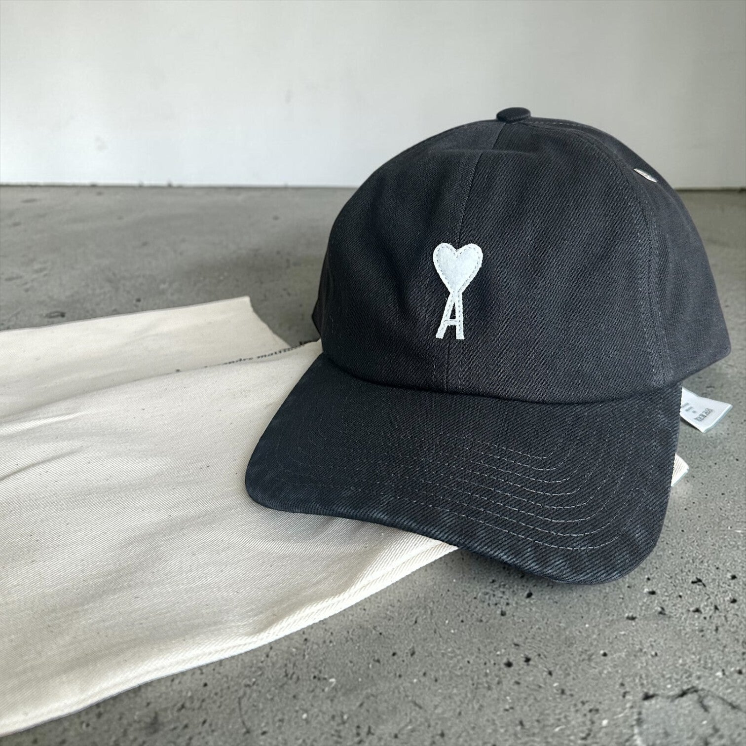 ＜AMI PARIS＞ コットン Ami De Coeur キャップ