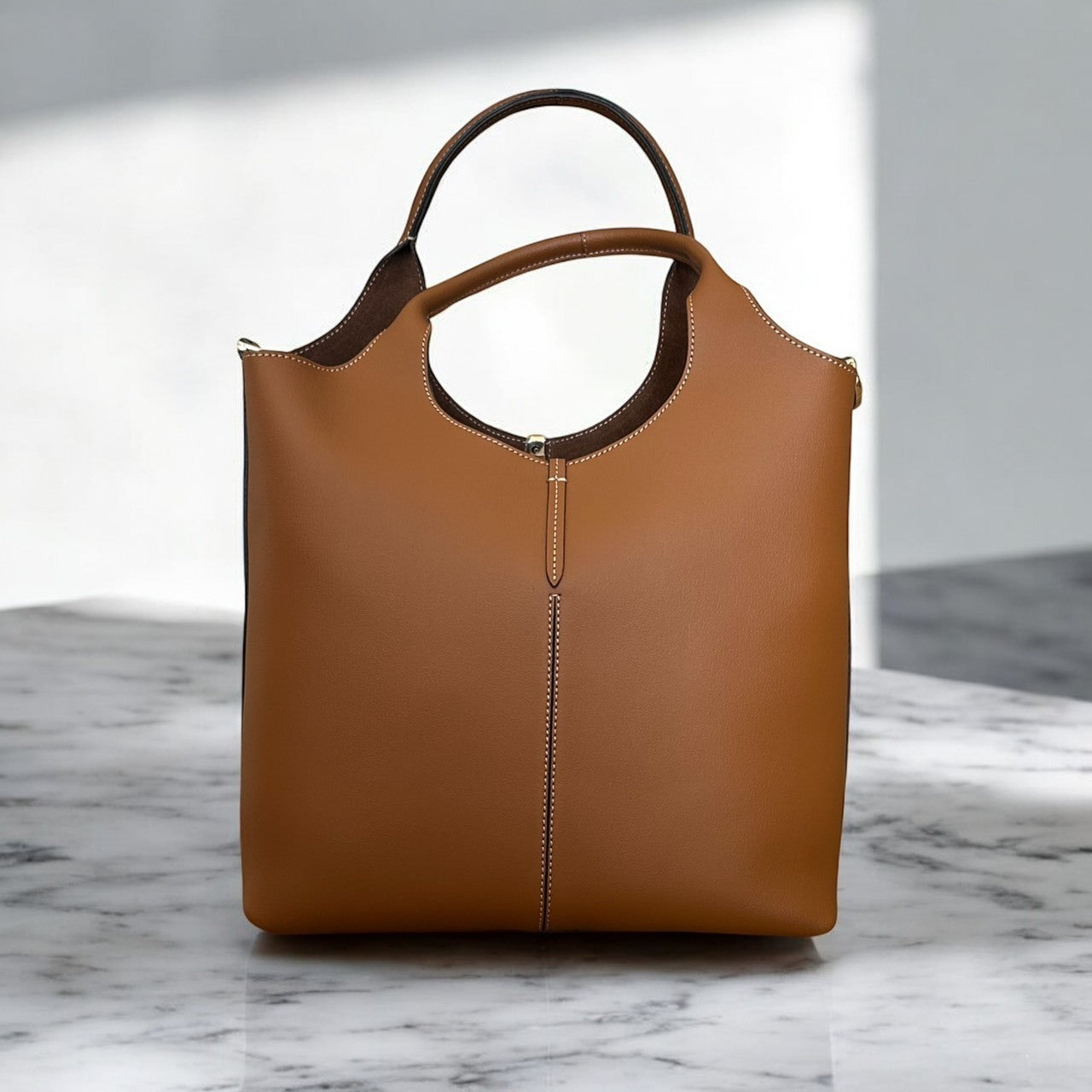 ＜TOD'S＞レザー ショッピング トート バッグ スモール