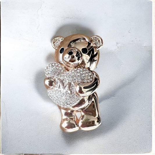 ＜MAX MARA ＞テディブローチ SHINYRose gold001