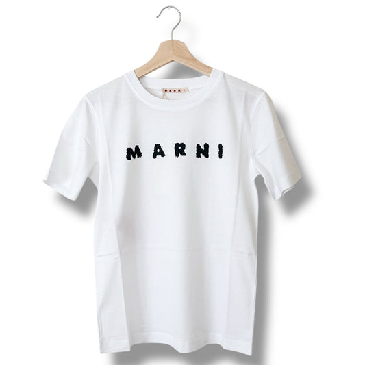 ＜MARNI＞マルニ・スクリブル・ロゴ入Tシャツ