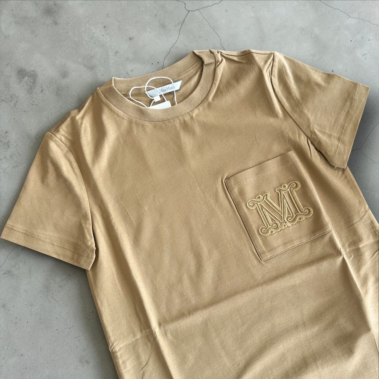 ＜MAX MARA ＞コットン ジャージー TシャツPAPAIA