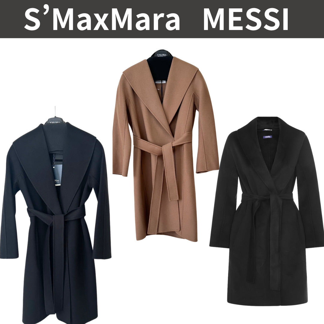 ＜S MAX MARA ＞ ヴァージンウール ダブルフェイス コートMESSI