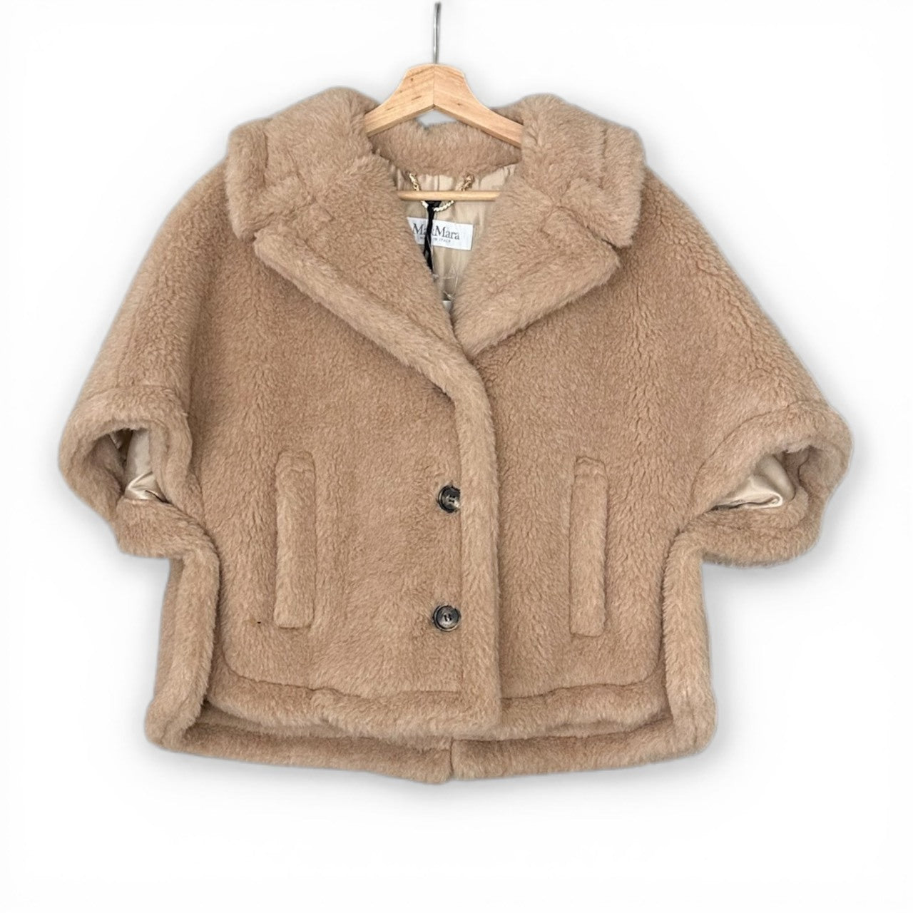 ＜MAX MARA ＞テディベアケープMXACORVINO4