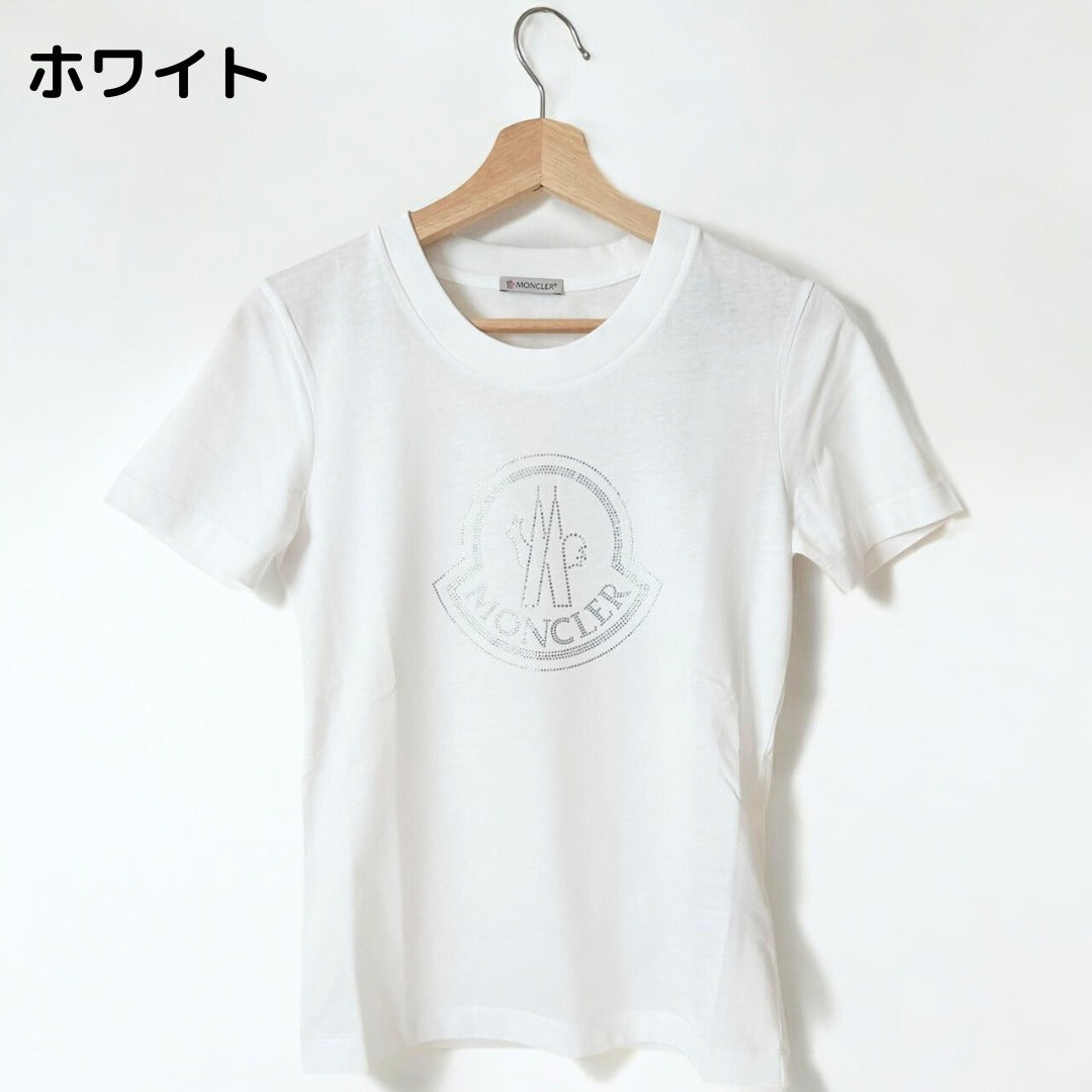 ＜ MONCLER  ＞モンクレール・ロゴ・クリスタルTシャツ