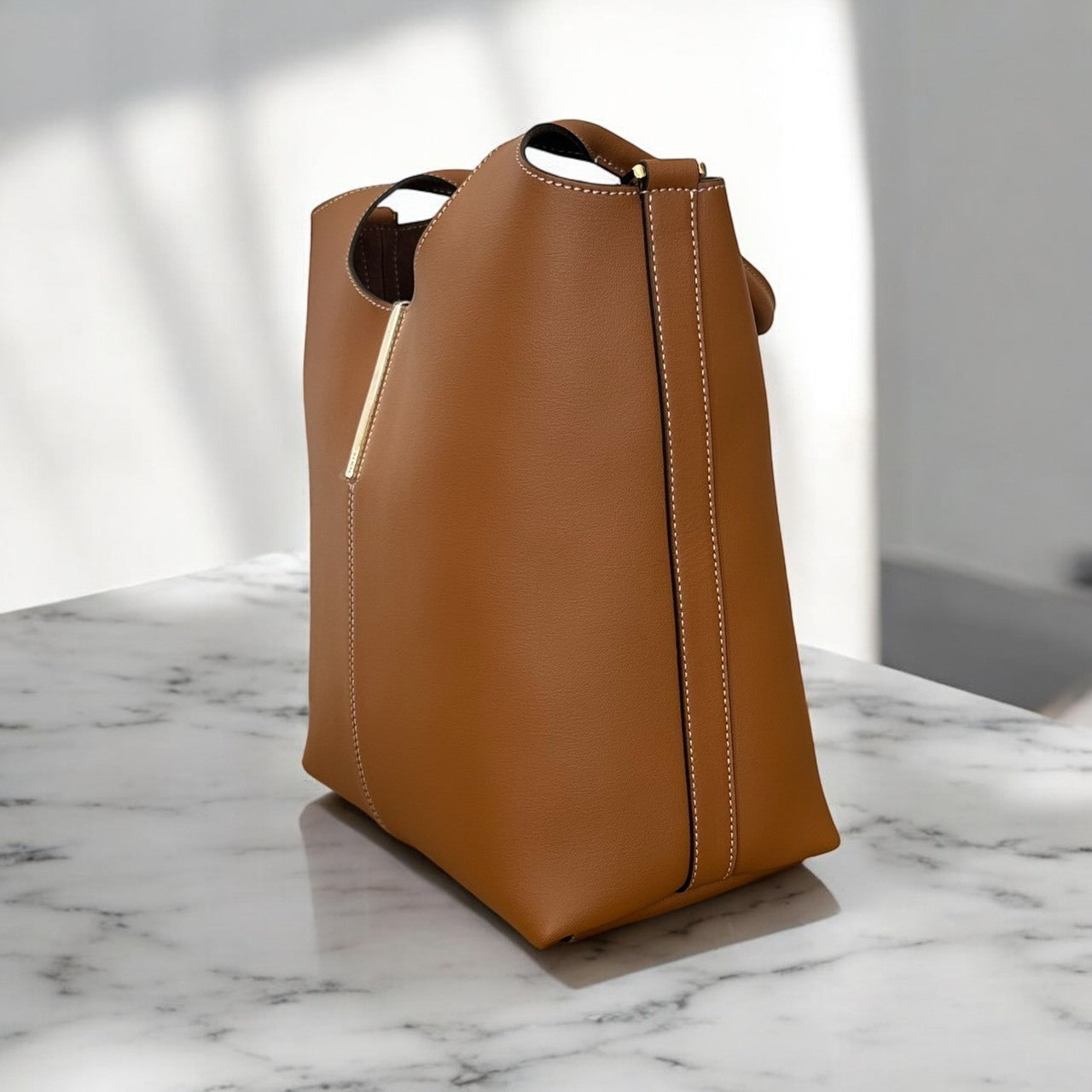 ＜TOD'S＞レザー ショッピング トート バッグ スモール