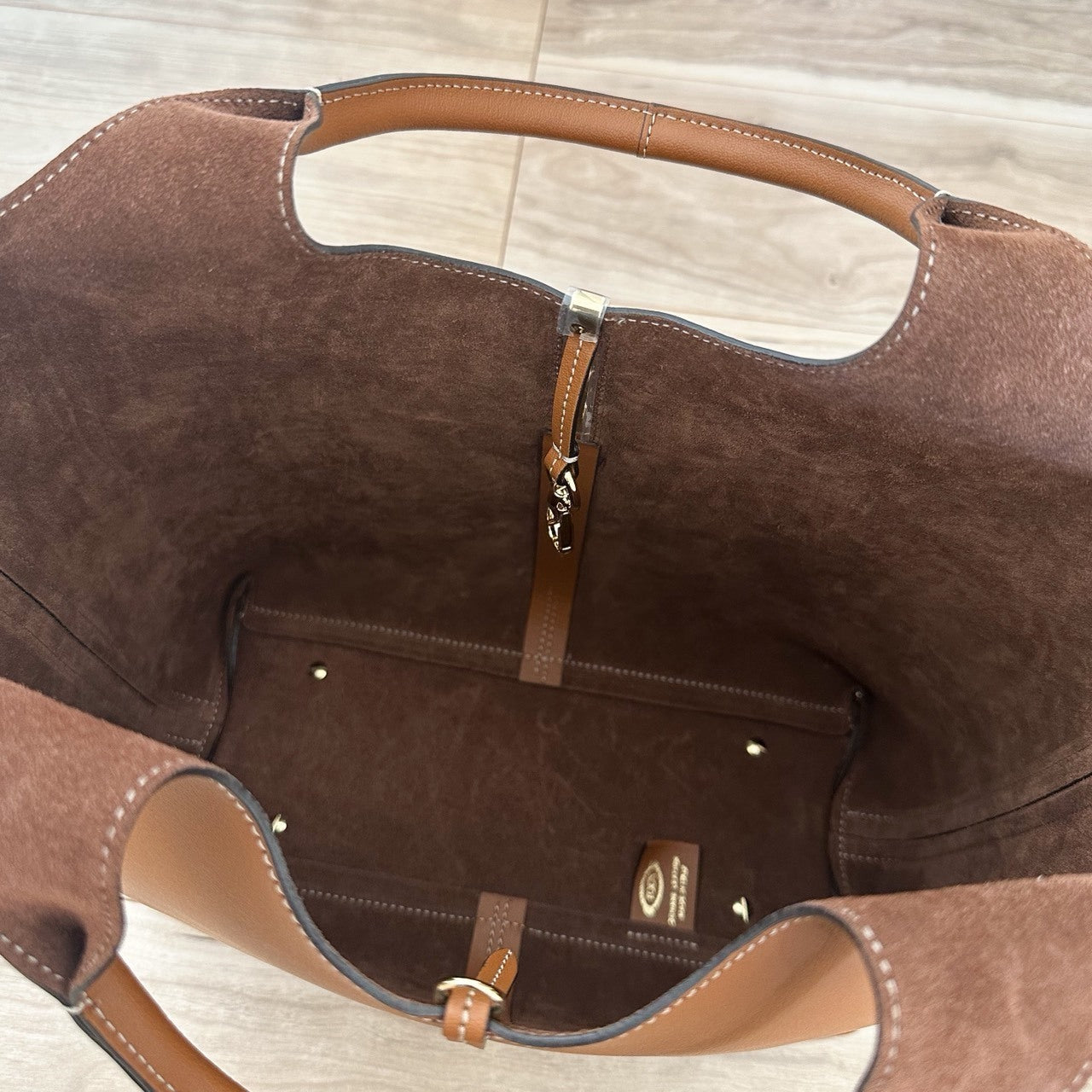 ＜TOD'S＞レザー ショッピング トート バッグ スモール