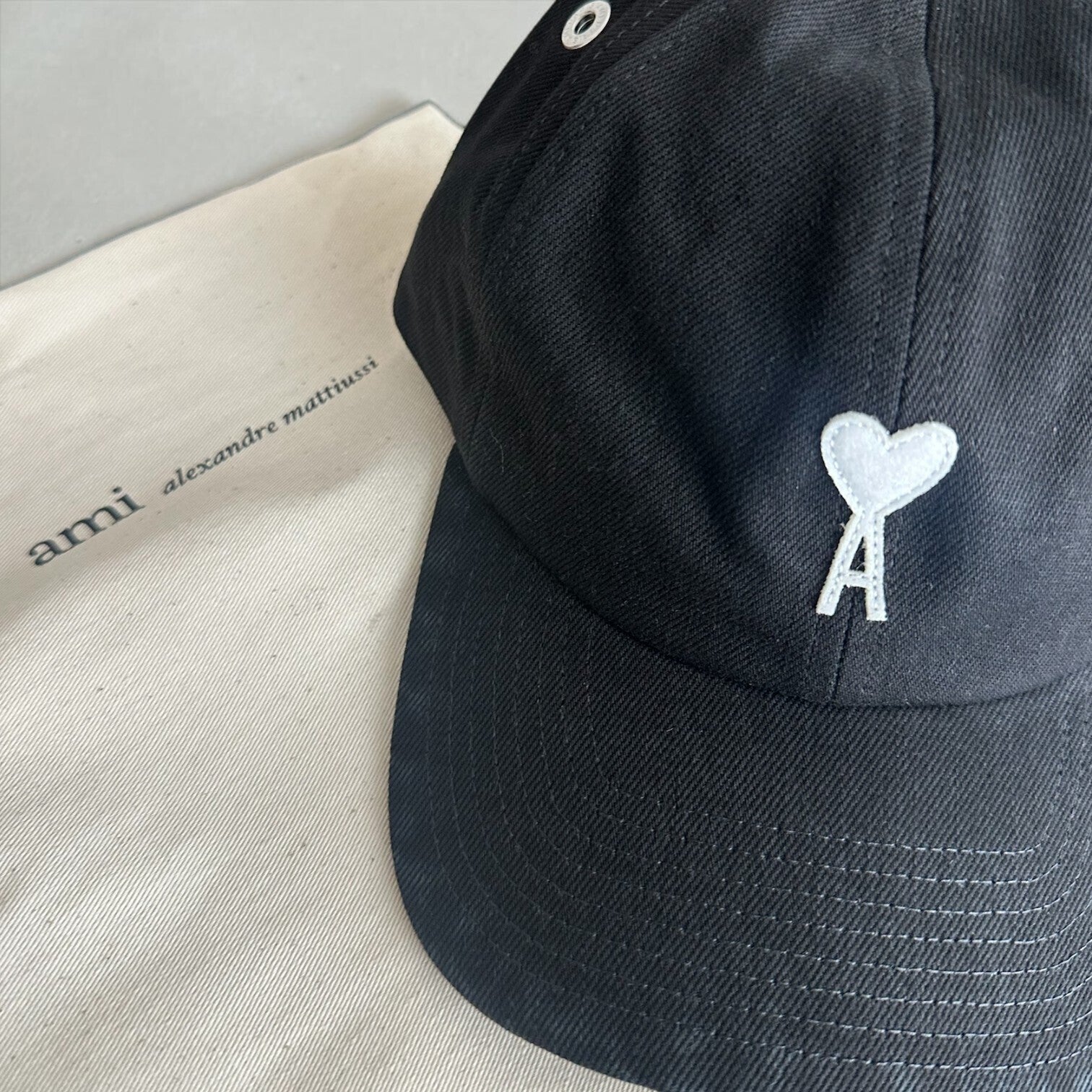 ＜AMI PARIS＞ コットン Ami De Coeur キャップ
