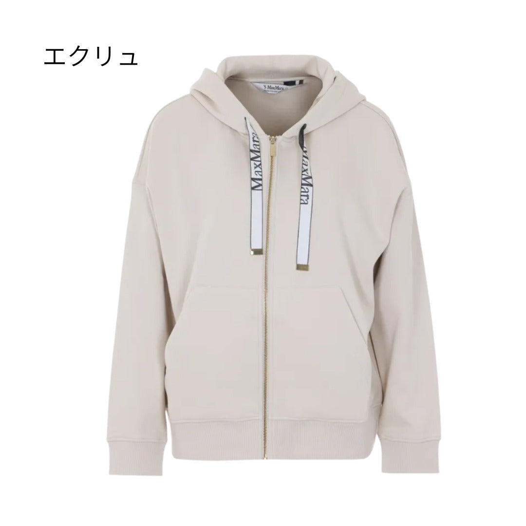 ＜S MAX MARA ＞ コットン ジャージー フーディ SMMJOUR