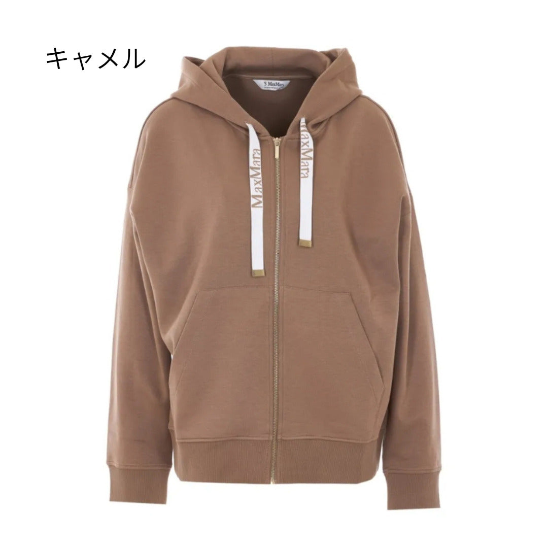 ＜S MAX MARA ＞ コットン ジャージー フーディ SMMJOUR